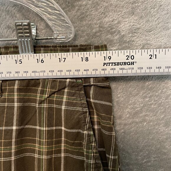 Old Navy Men Classic Preppy Y2K Plaid Older Brother Flat Front Chino Short 38 - Picture 5 of 9